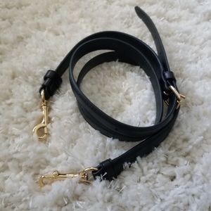Coach Black Leather Adjustable Crossbody Handbag Strap